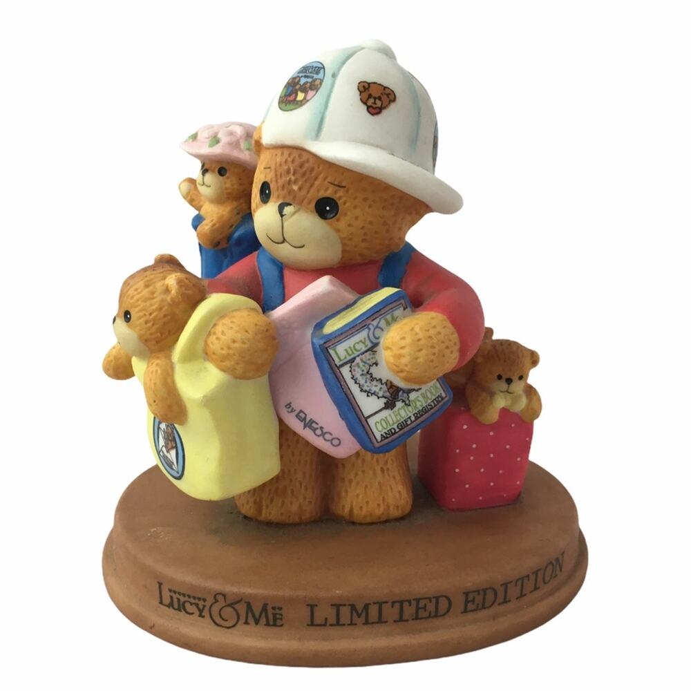 RETIRED Lucy & Me Enesco Bear Dressed As Collector Limited Edition '95 Lucy Rigg